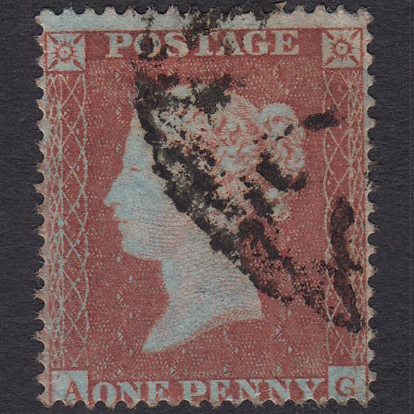 GB QV 1854 1d Red-brown (Plate 200) SG17-C1(1) AG FU Missing Imprimatur