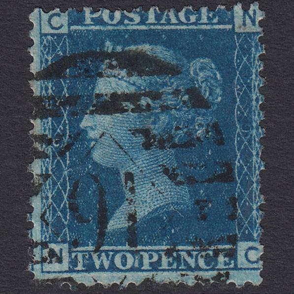 GB QV 1858 2d Blue (Plate 9) SG45-G2 NC GU London IS 91