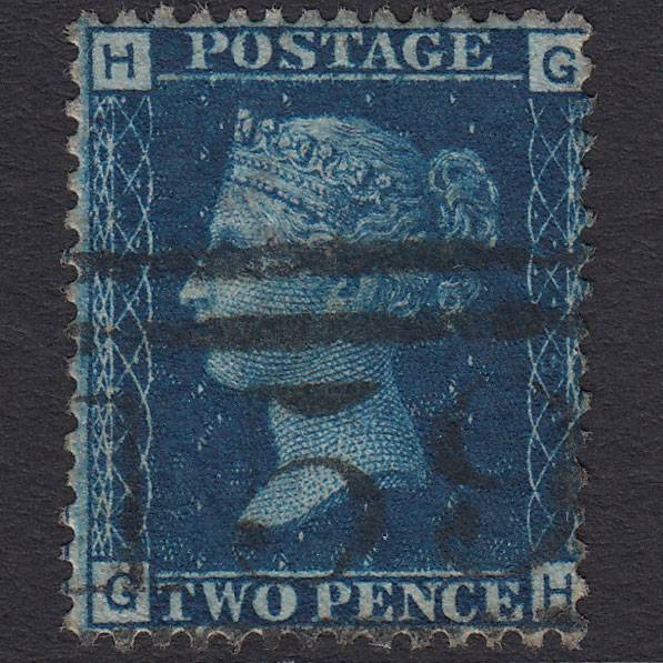 GB QV 1869 2d Deep Blue (Plate 15) SG47-G3 GH FU Glasgow 159