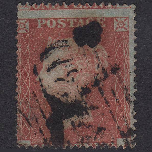 GB QV 1854 1d Red-Brown Plate 173 SG17-C1(1) NA GU Misperf