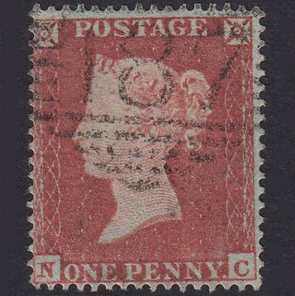 GB QV 1854 1d Plate 173 SG17-C1(1) NC FU Dundalk 187 Well Centred