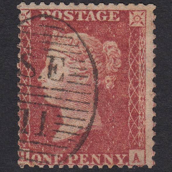 GB QV 1857 1d Rose-Red Plate 42 SG40-C10(1) HA GU London D&S Se11