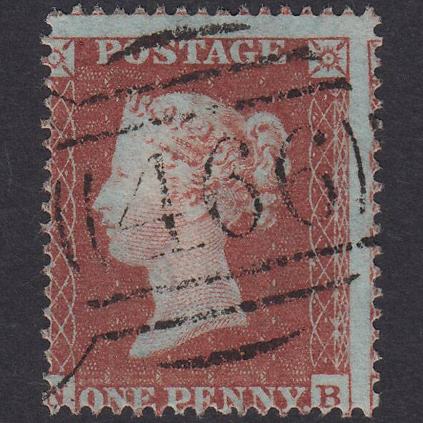GB QV 1854 1d Red-Brown Plate 181 SG17-C1(1) NB VFU Liverpool 466 Spoon
