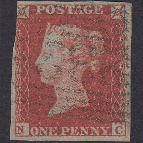 GB QV 1841 1d Plate 160 SG8-B2(1) NC GU 3M Lockerbie (Lockerby) 233