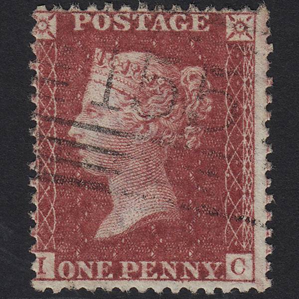 GB QV 1857 1d Rose-red (Plate 47) SG40-C10(1) IC FU Galashiels 155