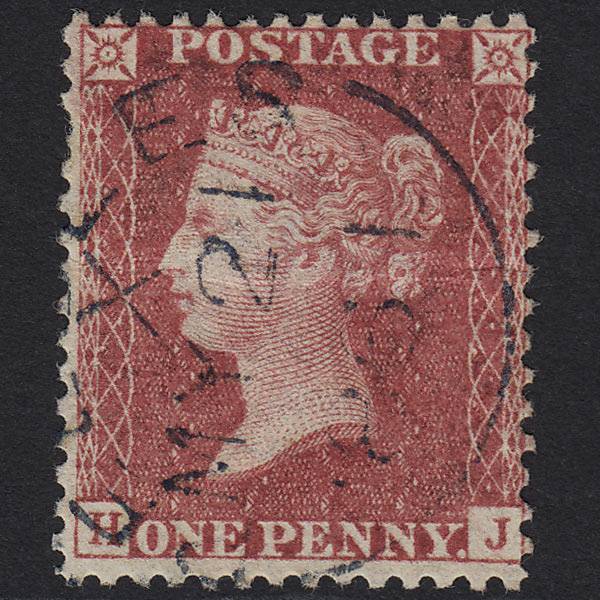 GB QV 1857 1d Rose-red (Plate 46) SG40-C10(1) HJ GU Beccles Blue CDS Cancel