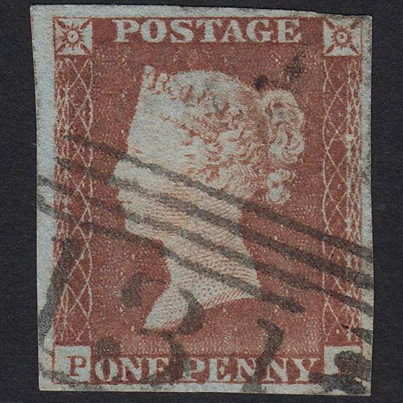 GB QV 1841 1d Pale Red-brown (Plate 64) SG9-B1(3) PE FU Edinburgh 131 4M