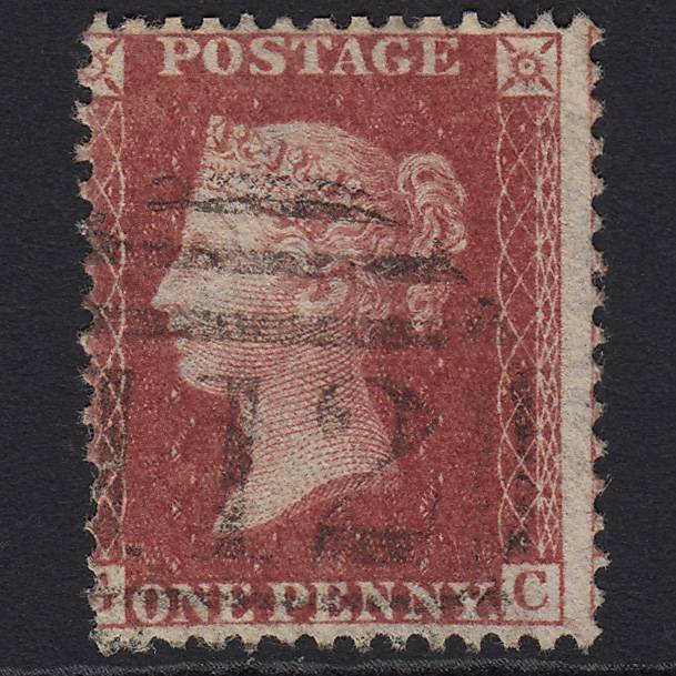 GB QV 1863 1d Rose-red (Plate 50) SG42-C12(1) CG GU Braintree 112 Small Tear