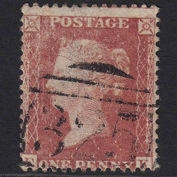 GB QV 1857 1d Rose-red (Plate 66) SG40-C10(1) EK GU Guildford 325