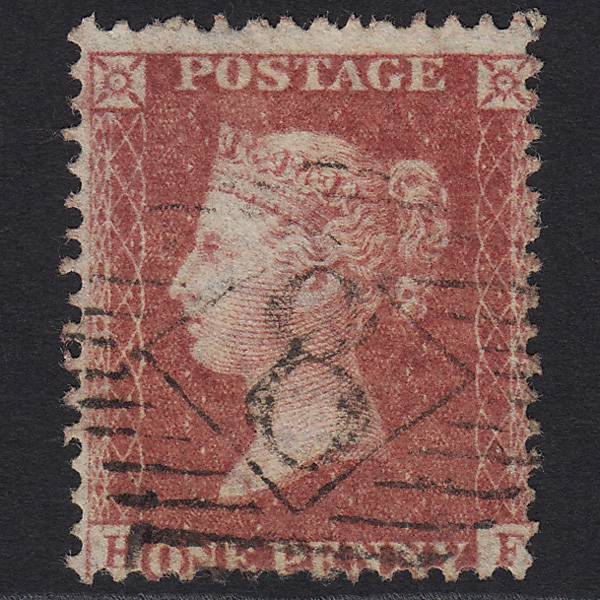 GB QV 1857 1d Rose-red (Plate 46) SG40-C10(1) HF FU London IS 8