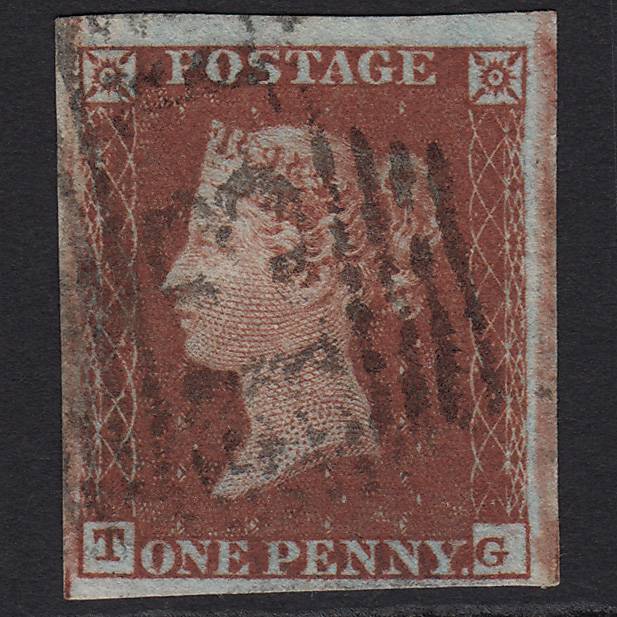 GB QV 1841 1d (Plate 132) SG10-B2(1) TG FU Edinburgh 131 4 Margins