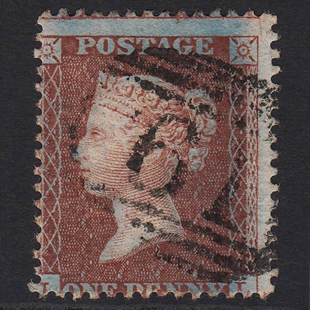 GB QV 1855 1d Red-brown (Plate 1) C6(1) JL FU Bedford 61 Missing Imprimatur