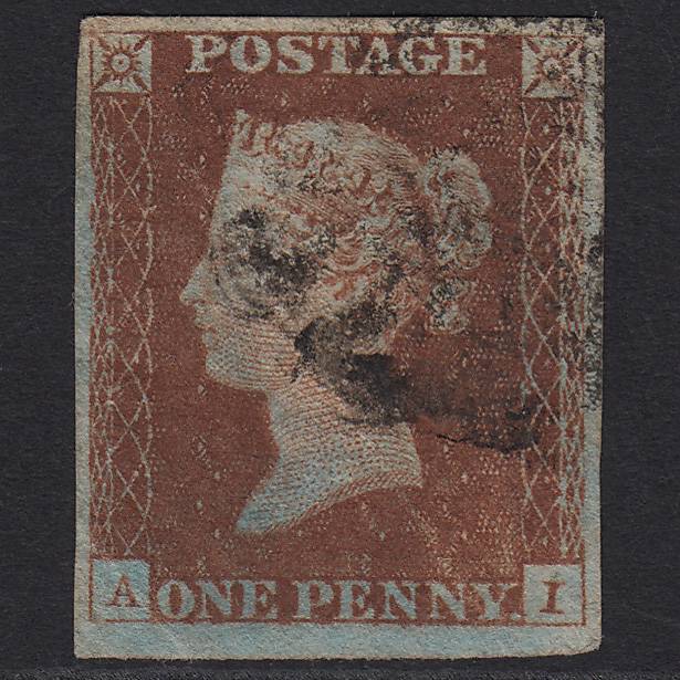 GB QV 1841 1d (Plate 22) SG8-B1(1) AI GU Maltese X 4M Missing Imprimatur