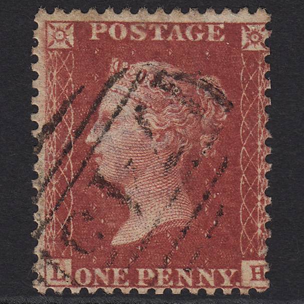 GB QV 1857 1d Rose-red (Plate 59) SG40-C10(1) LH FU Stone 745