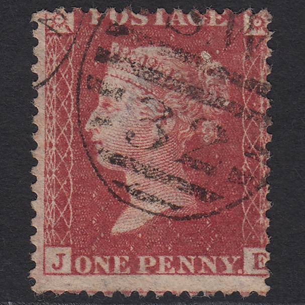 GB QV 1857 1d Rose-red (Plate 46) SG40-C10(1) JE GU London D&S SW32 Misperf
