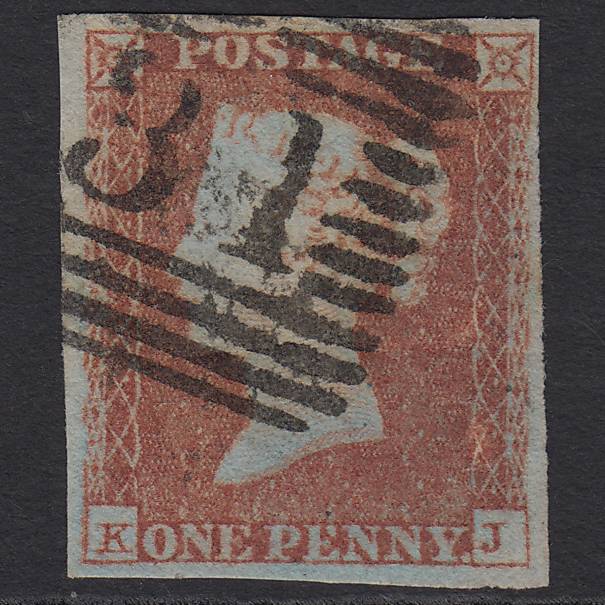 GB QV 1841 1d Red-brown (Plate 112) SG8-B1(1) KJ GU 4 Margins Edinburgh 131
