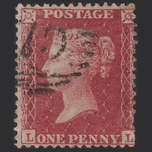 GB QV 1857 1d Rose-red (Plate 52) SG40-C10(1) LL GU London D&S 75