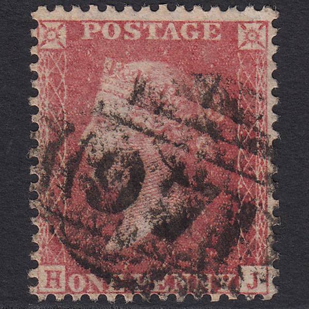 GB QV 1857 1d Rose-red (Plate 48) SG40-C10(1) HJ GU Ventnor Iow 971