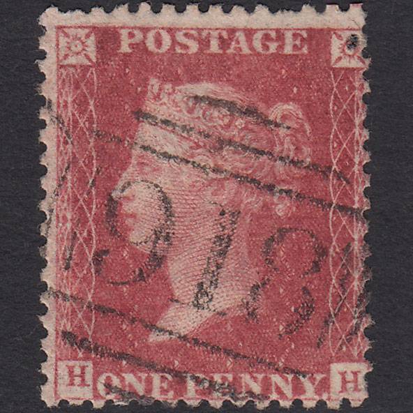 GB QV 1857 1d (Plate 56) SG40-C10(1) HH FU Missing Imprimatur Worcester 918