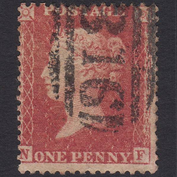 GB QV 1857 1d Rose-red (Plate 60) SG40-C10(1) NF FU Godalming 316