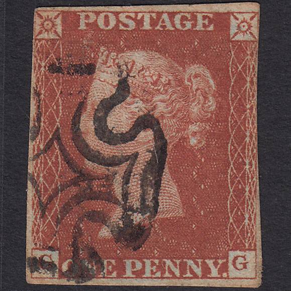 GB QV 1841 1d (Plate 35) SG8-B1(1) Ivory Head GG GU nr 4 Margins MX