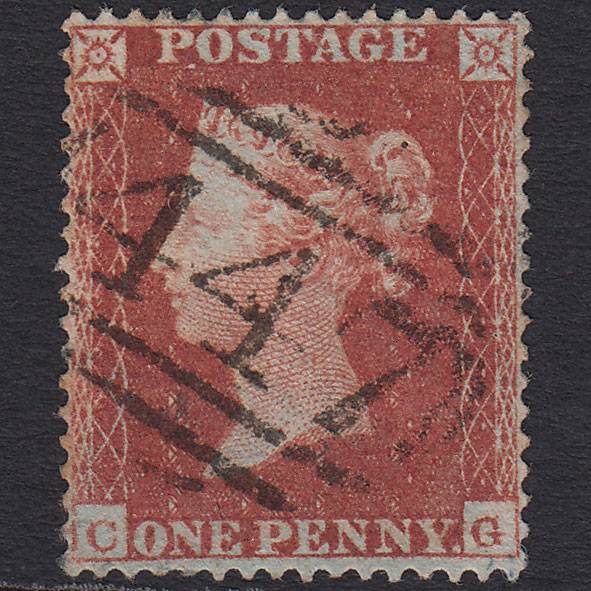 GB QV 1854 1d (Plate 202) SG17-C1(1) CG GU Leeds 447 Very Well Centred