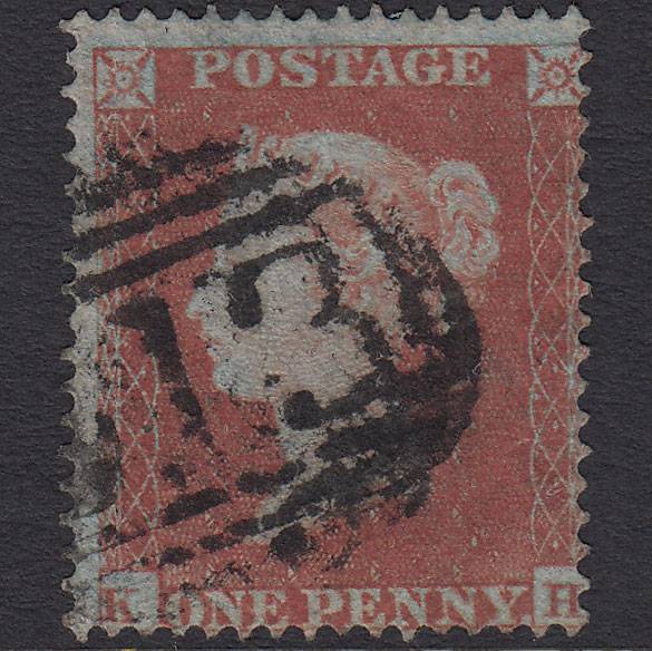 GB QV 1854 1d Red-brown (Plate 172) SG17-C1(1) KH GU