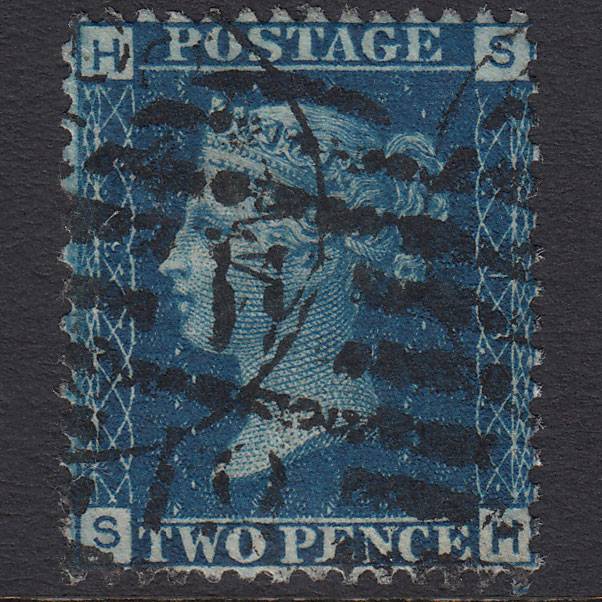 GB QV 1869 2d Blue (Plate 13) SG46-G3 SH GU London D&S W19