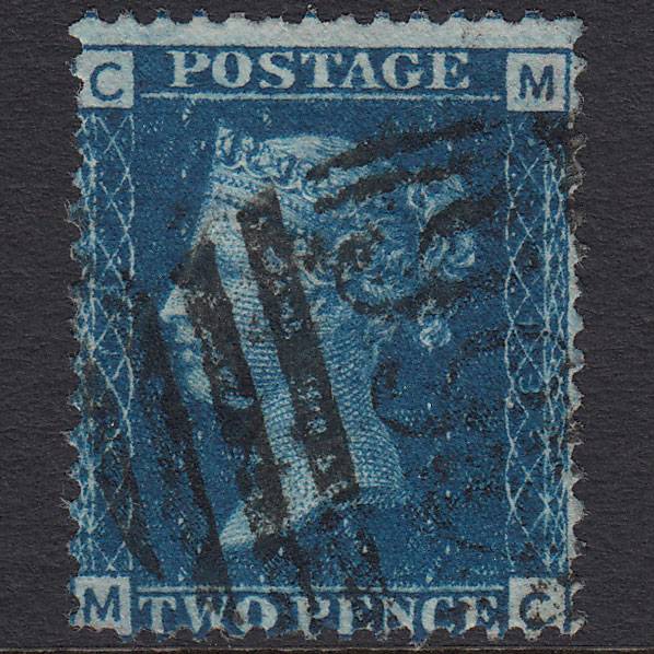 GB QV 1869 2d Blue (Plate 13) SG46-G3 MC GU Liverpool 466