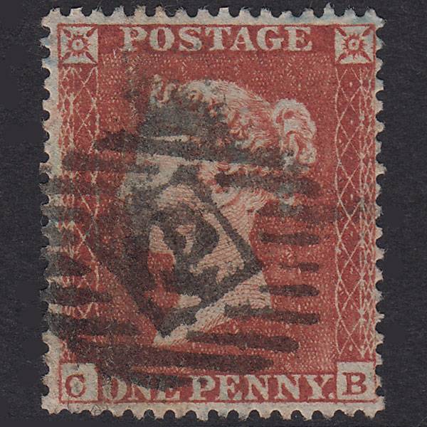 GB QV 1854 1d Plate 191 SG17-C1(1) CB GU London IS 12 Well Centred