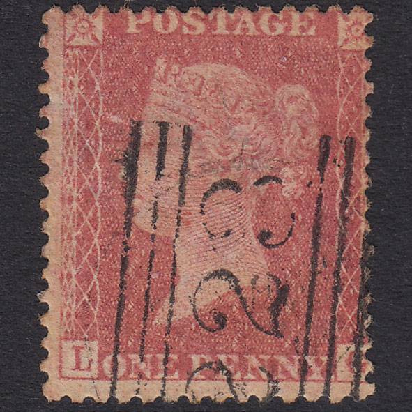 GB QV 1857 1d Rose-Red Plate 68 SG40-C10(1) LG GU Lerwick 223