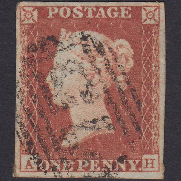 GB QV 1841 1d Pl 100 SG8-B1(1) AH GU Missing Imprimatur 4M Birmingham 75