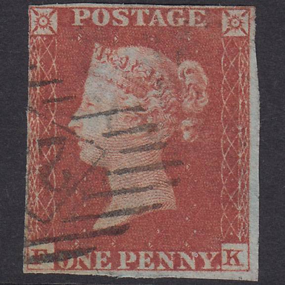GB QV 1841 1d Red-Brown Plate 169 SG8-B2(1) FK GU Nr 4M London IS Cancel