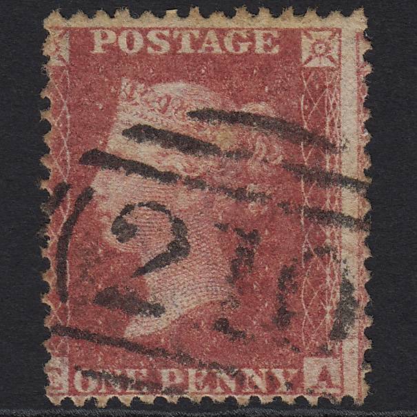 GB QV 1861 1d Rose-red Plate R15 C13(1) EA GU Colchester 210