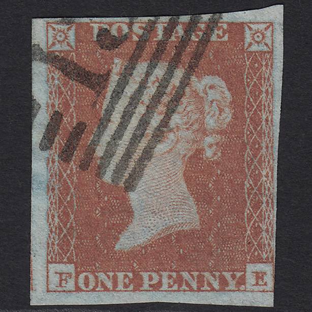 GB QV 1841 1d Red-brown (Plate 111) SG8-B1(1) FE FU in Scotland nr 4 Margins