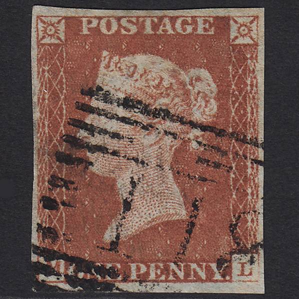 GB QV 1841 1d Red-brown (Plate 58) SG8-B1(1) ML FU 4M Imperf Dunkeld 118