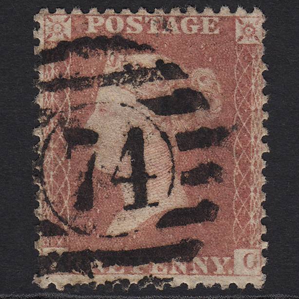 GB QV 1857 1d Rose-red (Plate 68) SG40-C10(1) SG GU London No.74