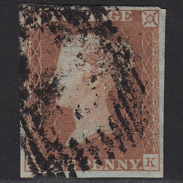 GB QV 1841 1d Red-brown (Plate 101) SG8-B1(1) RK GU Scotland