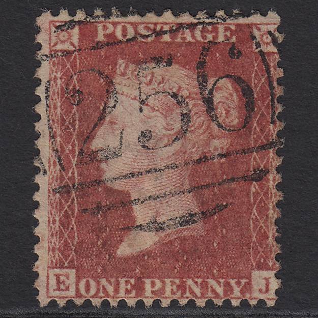 GB QV 1857 1d Rose-red (Plate 43) SG40-C10(1) EJ FU Dorchester 256