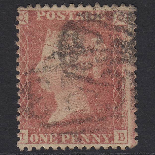 GB QV 1857 1d Pale Rose (Plate 67) SG39-C10(3) TB GU