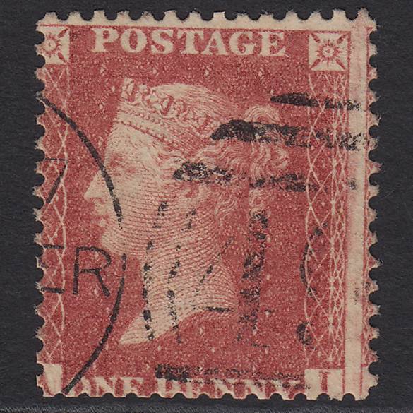 GB QV 1857 1d SG40-C10(1) AI GU Missing Imprimatur Manchester 498