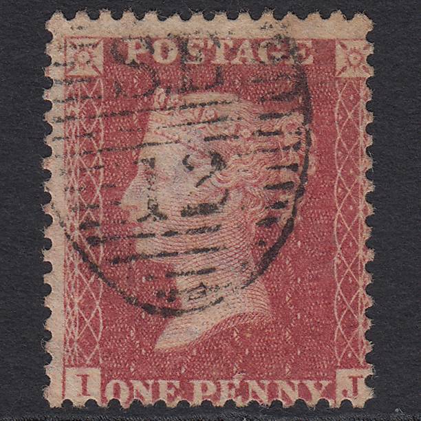 GB QV 1863 1d (Plate 50) SG42-C12(1) IJ FU Missing Imprimatur London D&S SE12