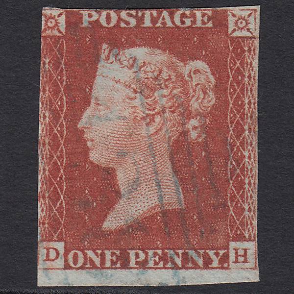 GB QV 1841 1d Red-brown (Plate 63) SG8-B1(1) DH GU Blue Tullamore 438