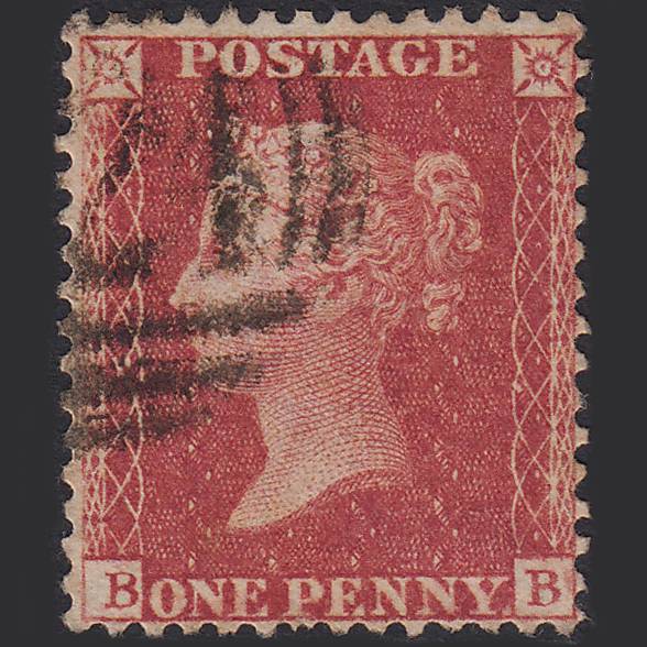 GB QV 1857 1d Rose-red (Plate 36) SG40-C10(1) BB GU
