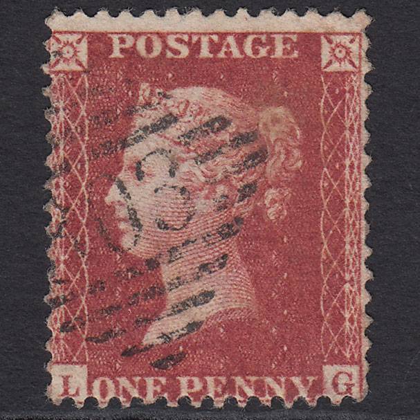 GB QV 1857 1d Rose-red (Plate 47) SG40-C10(1) LG FU Limerick 303