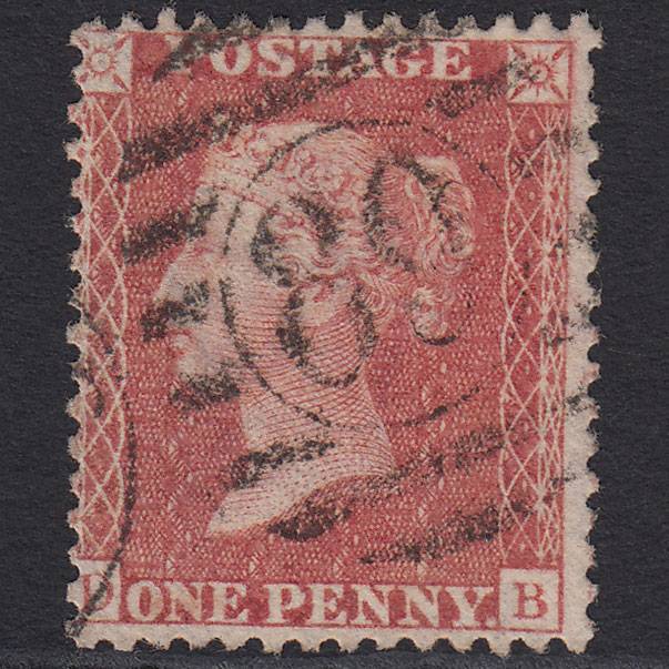 GB QV 1857 1d Rose-red (Plate 56) SG40-C10(1) DB FU London D&S 89