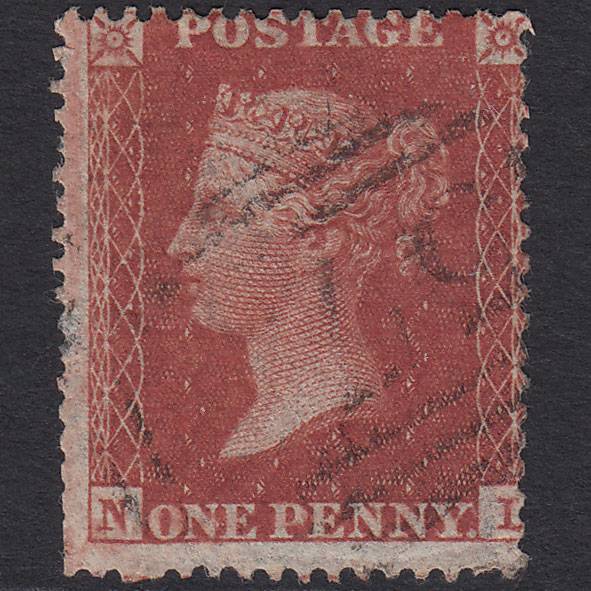 GB QV 1855 1d Red-brown (Plate 15) SG21-C4(1) NL GU Light Cancel