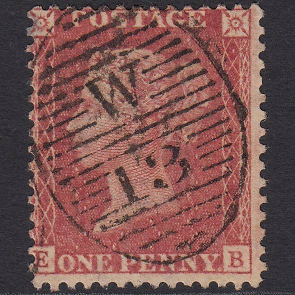 GB QV 1857 1d Rose-red (Plate 36) SG40-C10(1) EB FU London D&S W13