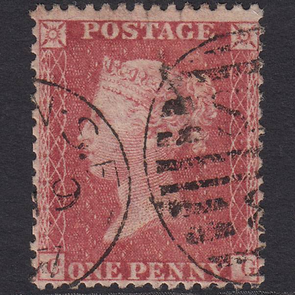 GB QV 1857 1d Rose-red (Plate 59) SG40-C10(1) CG FU London D&S SE8