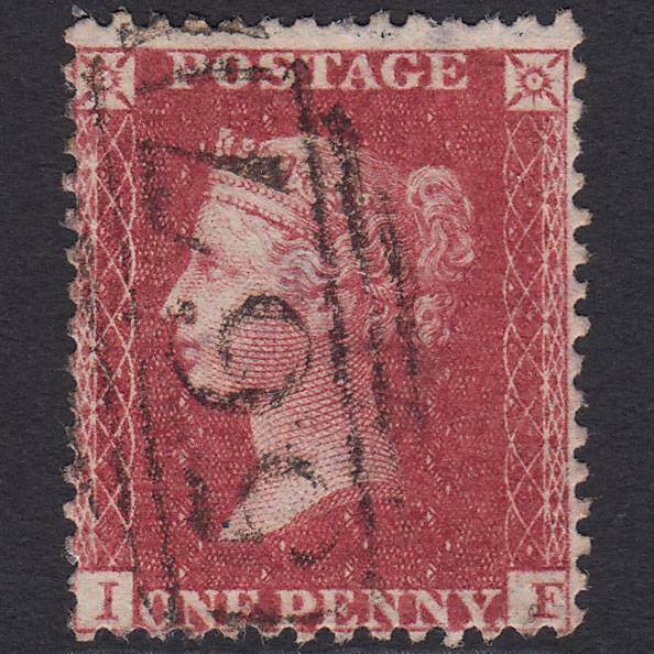 GB QV 1857 1d Deep Rose-red (Plate 47) SG41-C10(4) IF GU Newton Abbot 567